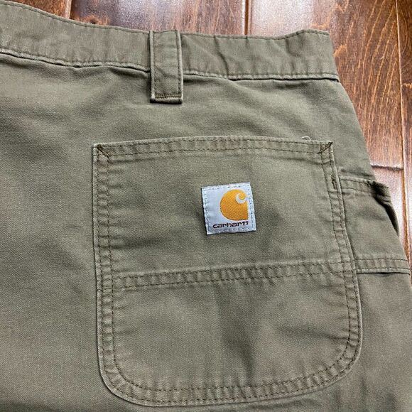 Carhartt Carpenter Khaki Tan Cotton Utility Shorts Cotton Men's Size 42 - Picture 4 of 7